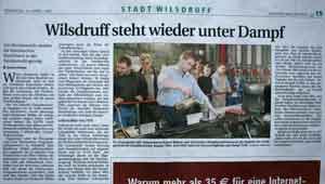 Artikel in Sächsischer Zeitung April 2007