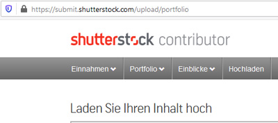 Auf Shutterstock Bilder verkaufen