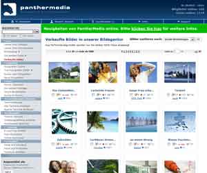 Website von Panthermedia