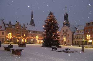 Winter auf dem Wilsdruffer Markt