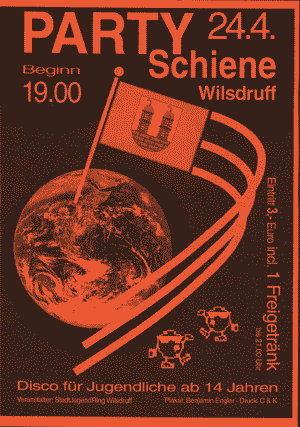 Plakat zur Disco 2004